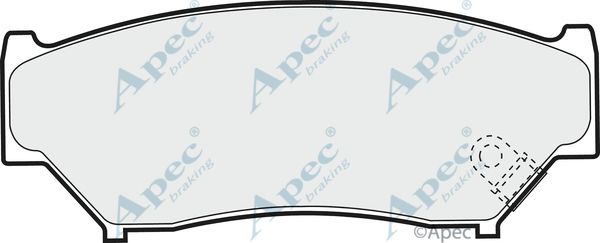 APEC BRAKING Комплект тормозных колодок, дисковый тормоз PAD844